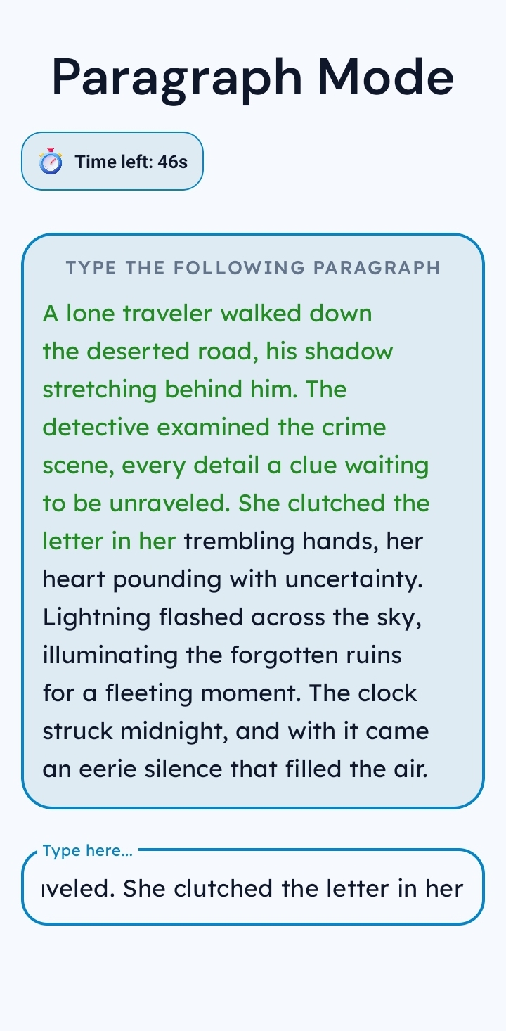 Paragraph Screen 3
