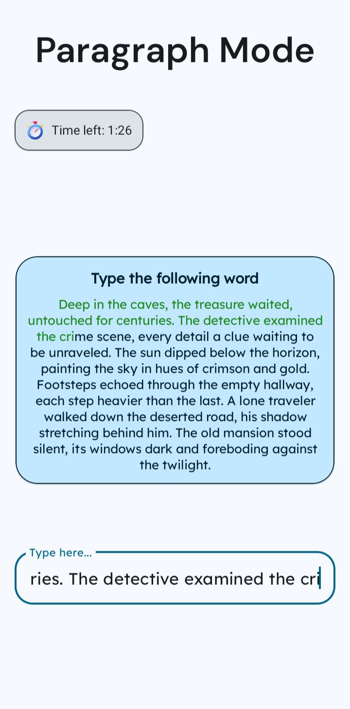 Paragraph Mode Screenshot